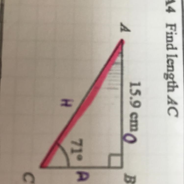 A4 Find length AC idk how to do this someone help me-example-1