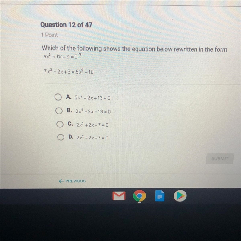 Which of the following shows the equation below rewritten in the form? PLEASE HELP-example-1