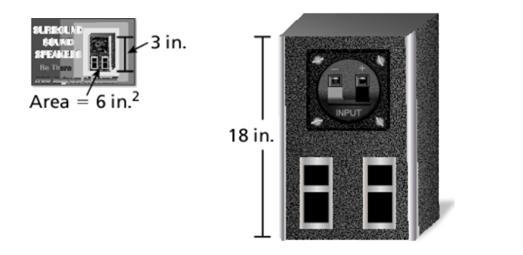 The front of the speaker is similar to the front of a speaker in a photo. What is-example-1