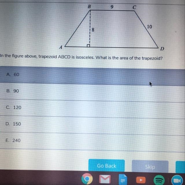 What is the area of the trapezoid-example-1