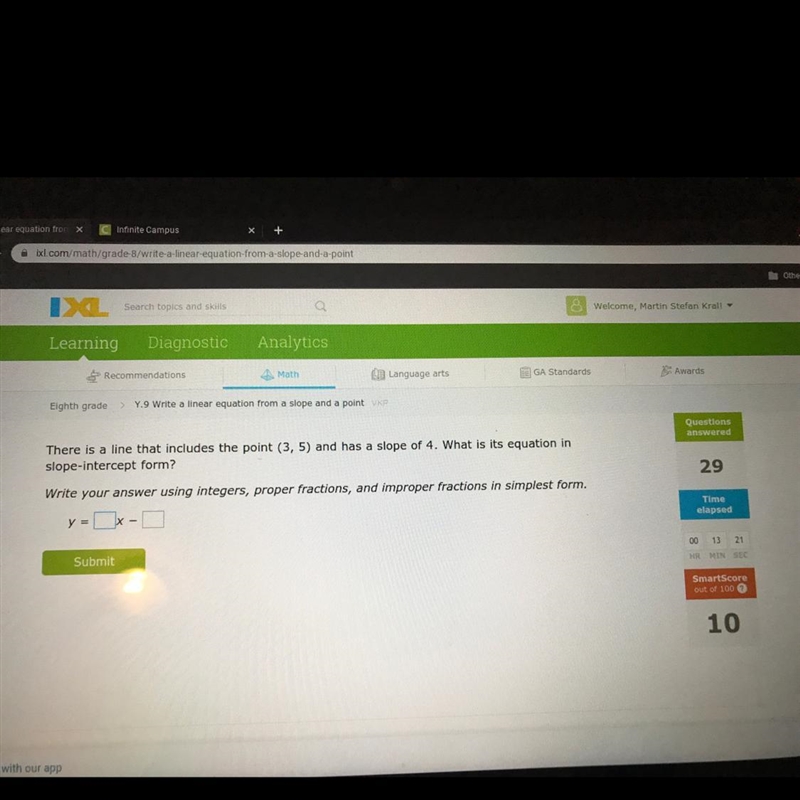 I need help with my ixl problem please help as soon as possible and tell me what the-example-1