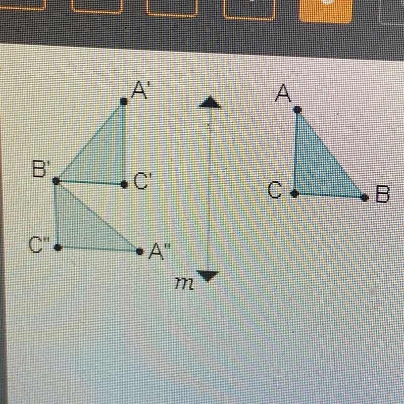 Which rule describes the composition of transformations that maps Triangle ABC to-example-1