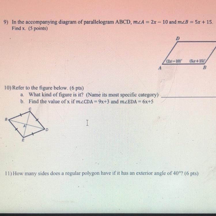 I need help with number 10 b please!-example-1