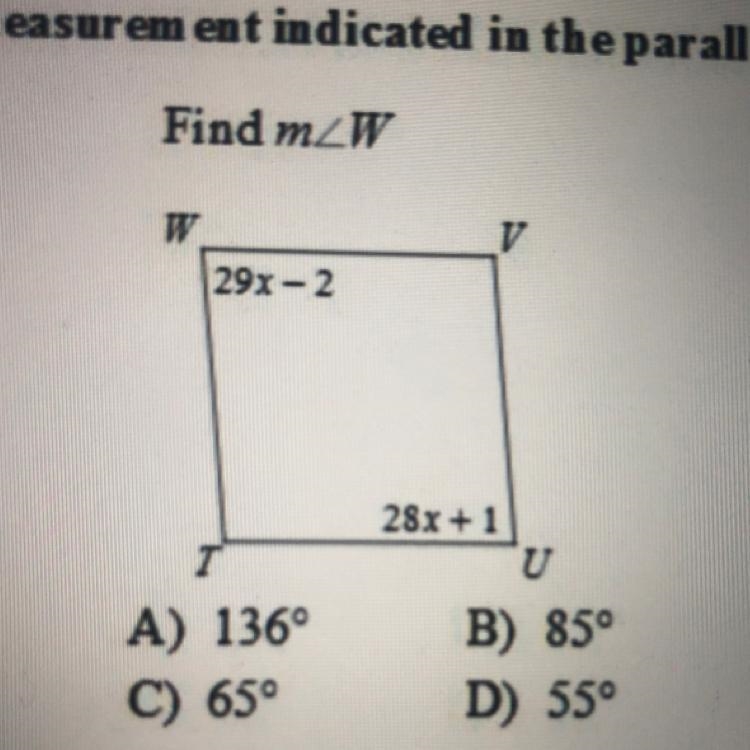 A) 136 B) 85 C)65 D)55 PLEASE ANSWER QUICK-example-1