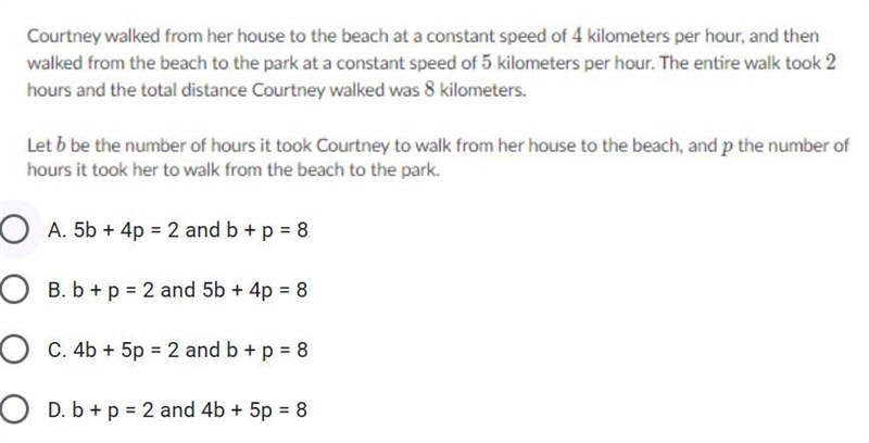 Which system of equations represents this situation? 25 Points!! Look at pictures-example-1