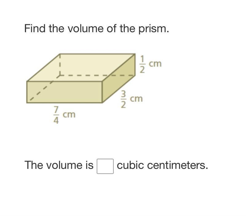 So how do i find the volume of this shape in cubic centimeters-example-1