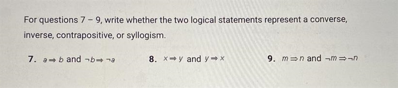 Converse, inverse, contrapositive or syllogism Thanks-example-1