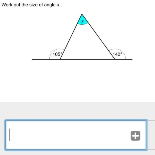 What’s the size of angle x-example-1