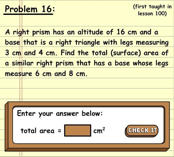 WHAT IS THE TOTAL AREA IN CM SQUARED-example-1