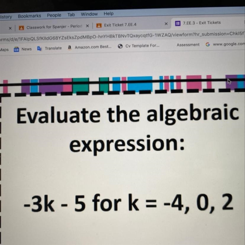 Evaluate the algebraic expression: Plz answer quick-example-1