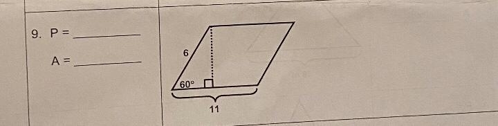 Find the area and perimeter.-example-1