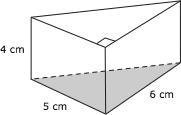 Evelyn cut a wedge of cheese into the shape of a triangular prism-like the one shown-example-1