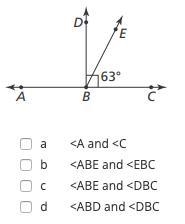 Using the figure below, select the pair(s) of supplementary angles. (HINT** they may-example-1