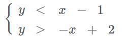 Is the point (1, -3) a solution to the system? Show all work-example-1