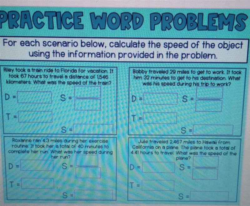 SCIENCE: Speed Velocity and Time​-example-1