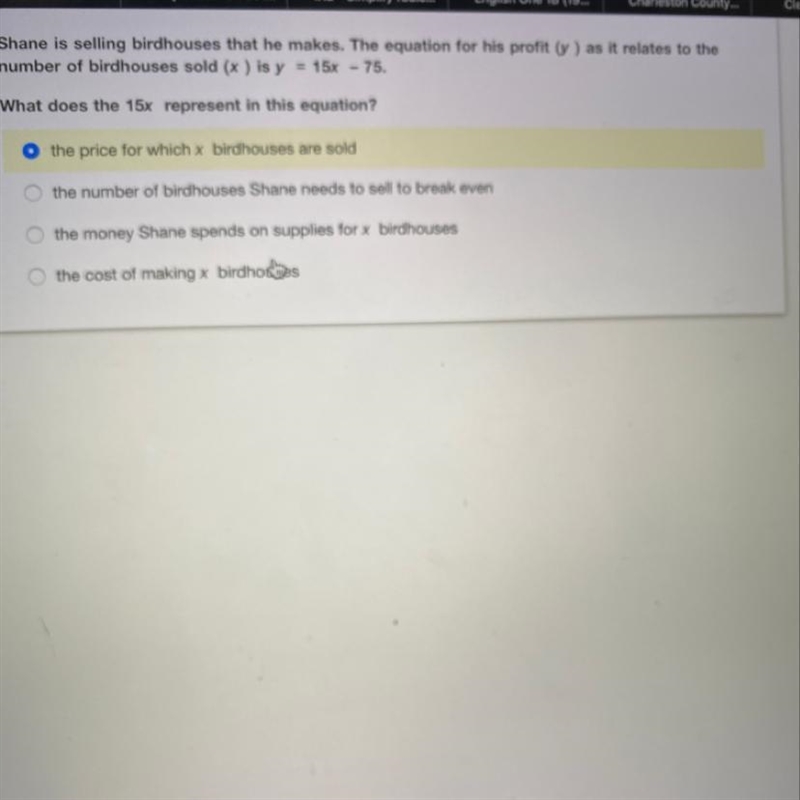 What does 15x represent in this equation?-example-1