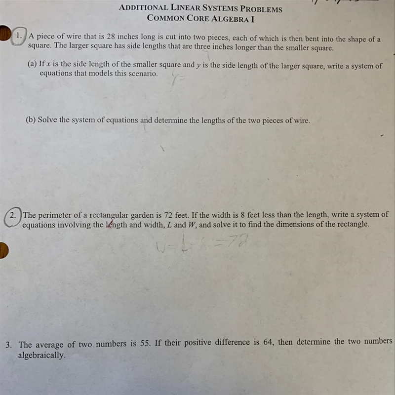 How would you do questions 1a, 1b, and 2?-example-1