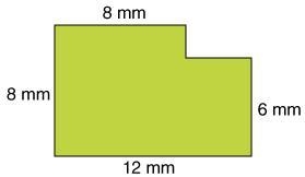 What is the area of the figure below?-example-1