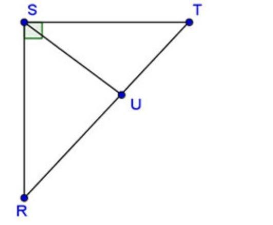 PLEASE HELP!!!! In ΔRST shown below, segment SU is an altitude: What property or definition-example-1