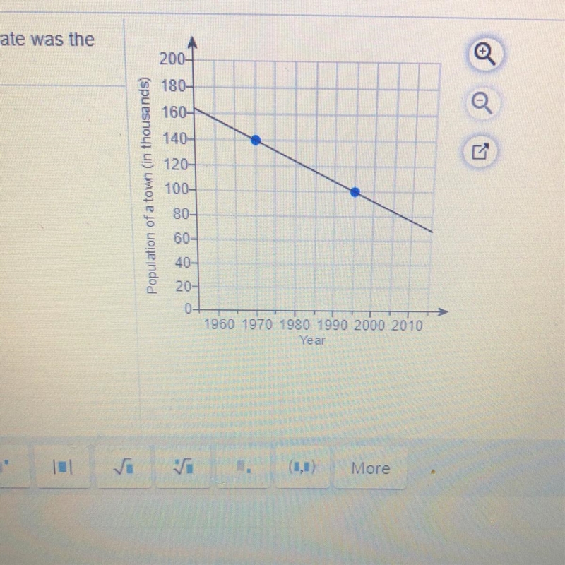 Population was changing at a rate of ___people/yr (Type an integer or a decimal)-example-1