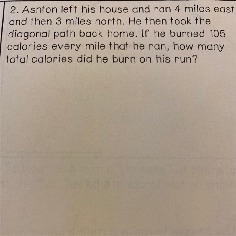 How many total calories did he burn on his run?-example-1