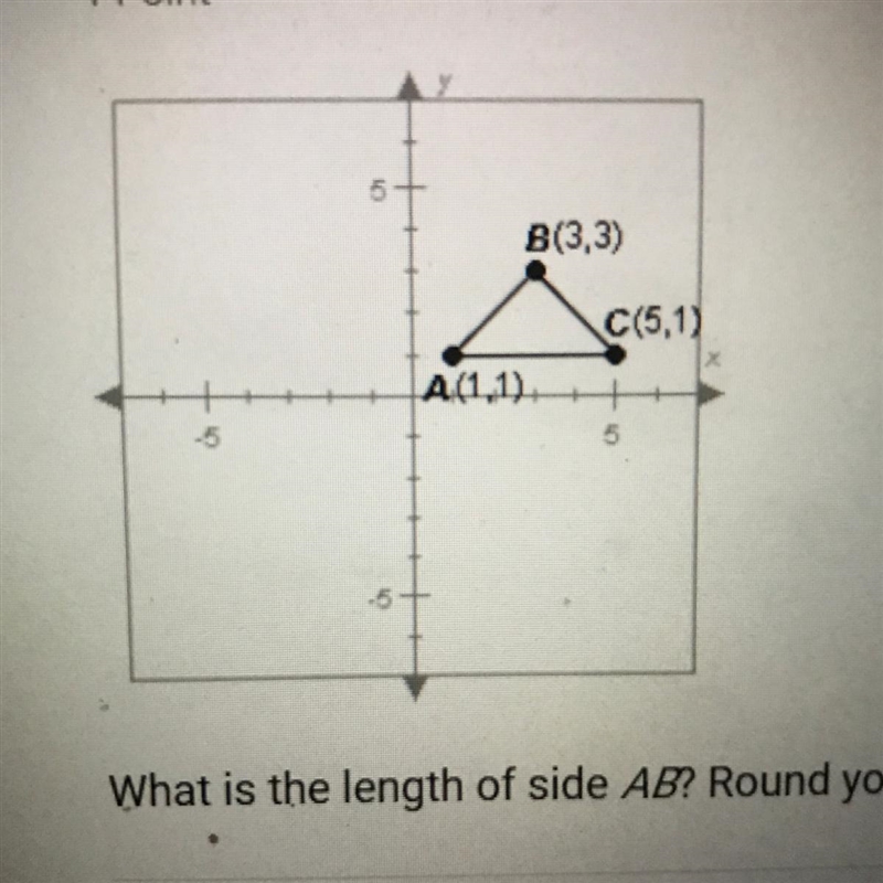 What is the length of side AB? Round your answer to the nearest tenth.-example-1