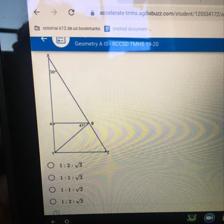 What is the ratio of the sides of triangle ABY NEED HELP ASAP-example-1