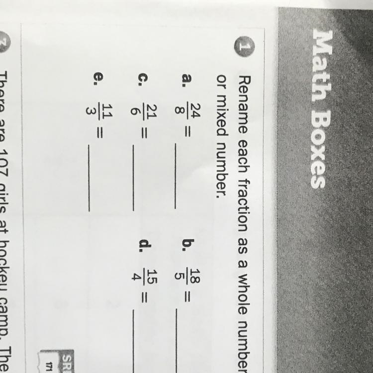 Rename each fraction as a whole number or mixed number.-example-1