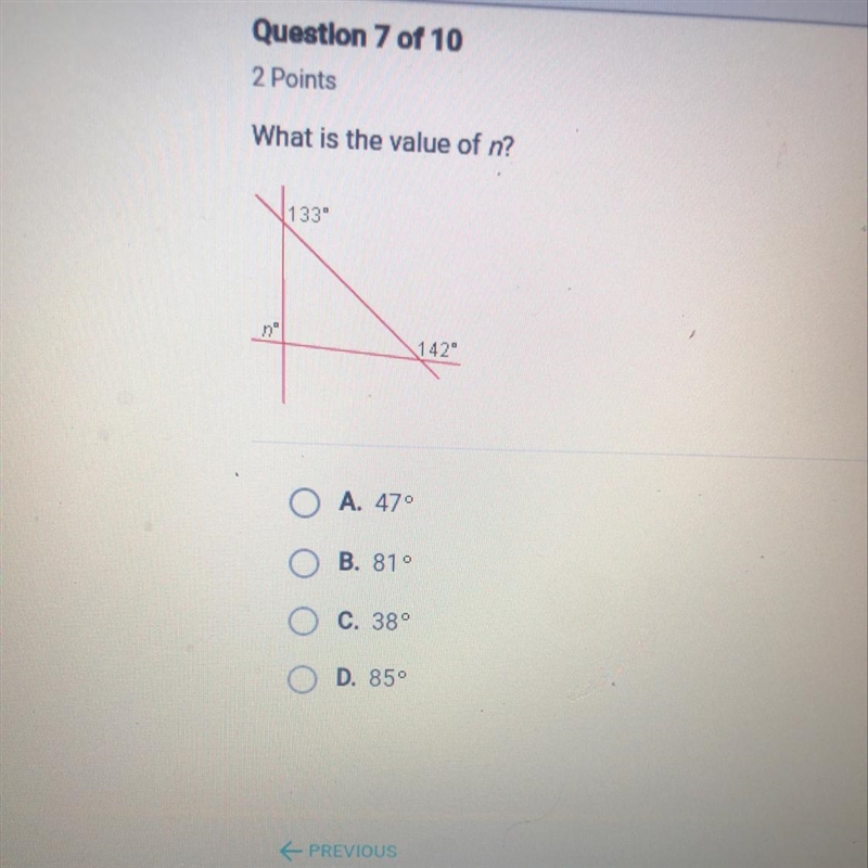 What is the value of n? 1339 nº 142" A. 470 B. 810 C 389 D. 850-example-1