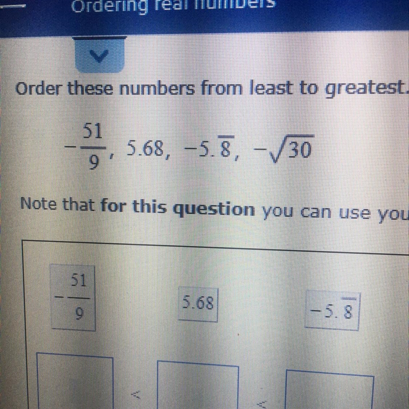 Order these numbers from least to greatest.-example-1