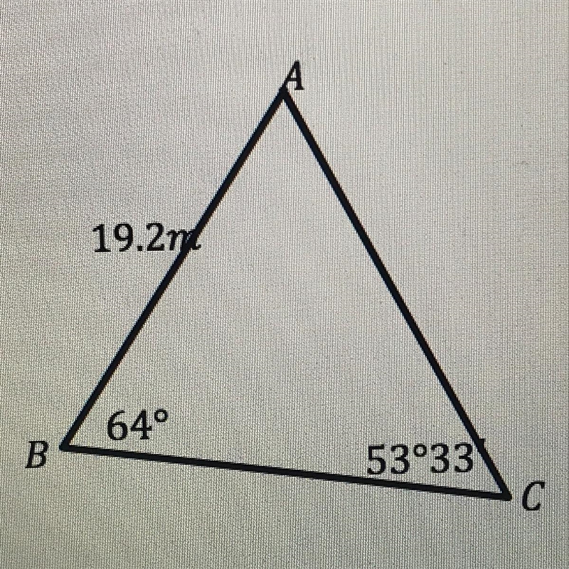 In the triangle in the picture, find the length of the side AC correct to the nearest-example-1