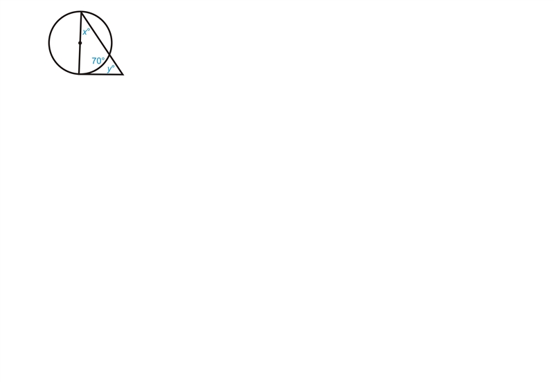 Find the value of the missing variables. (Angles of Chords Secants and Tangents) Look-example-1