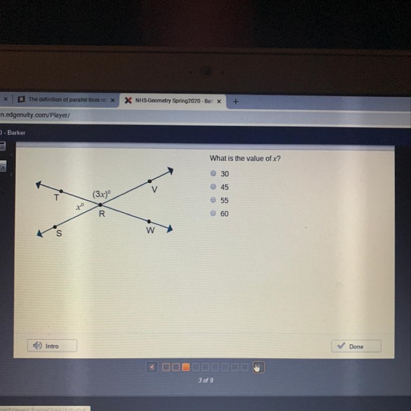 What is the value of x? (Srº-example-1