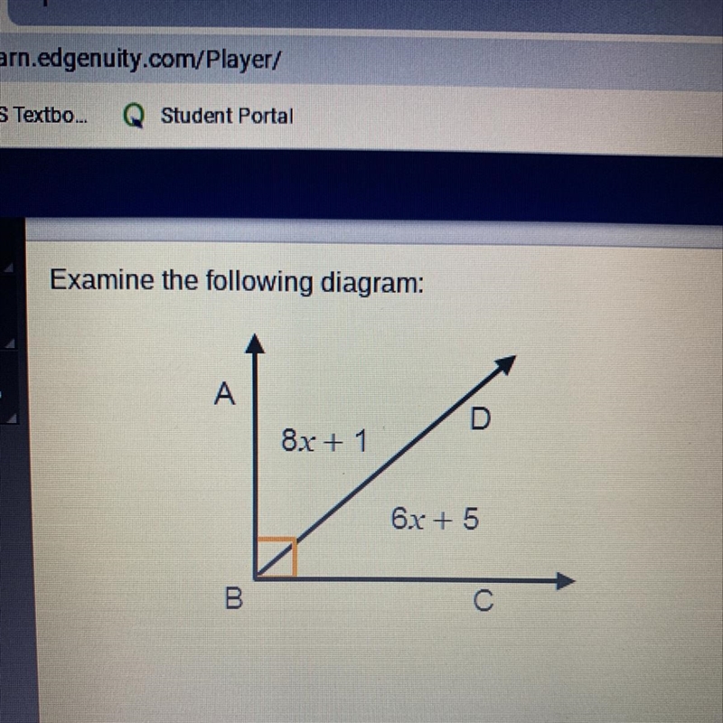 What is the measure of < DBC-example-1