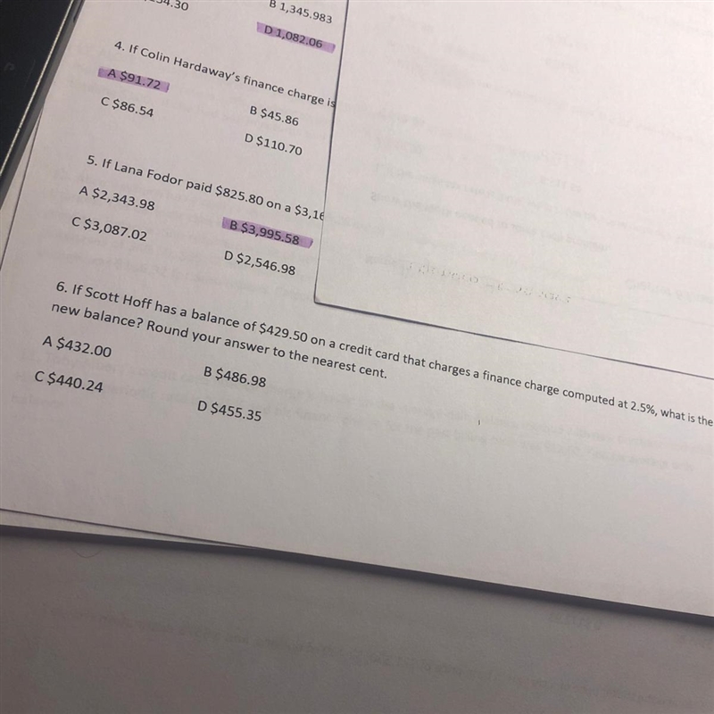 6. if Scott Hoff has a balance of $429.50 on a credit card that charges a finance-example-1