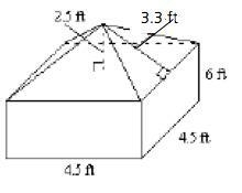 Find the surface area of the figure to the nearest whole number. Select one: a. 310 ft-example-1