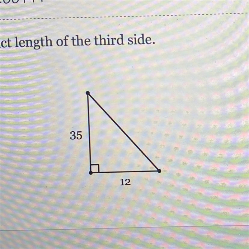 Find exact length of the third side-example-1