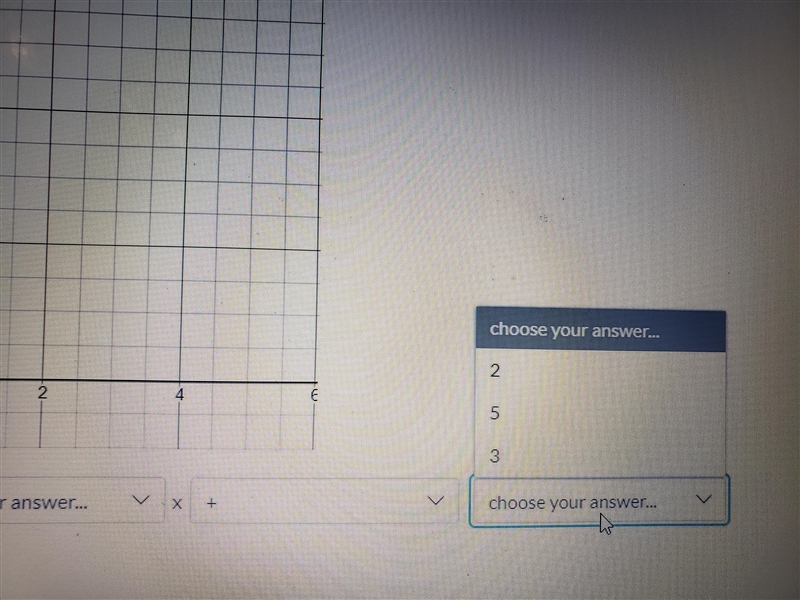 PLEASE SOMEONE HELP ME!!! Write the equation of the line shown in the graph below-example-2