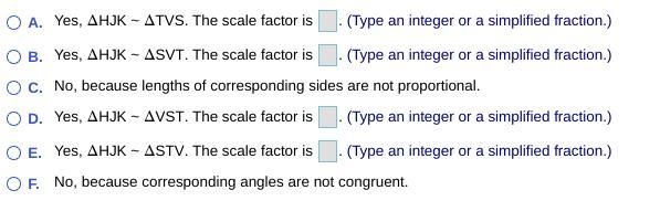 Determine whether the polygons to the right are similar. If​ so, write a similarity-example-1