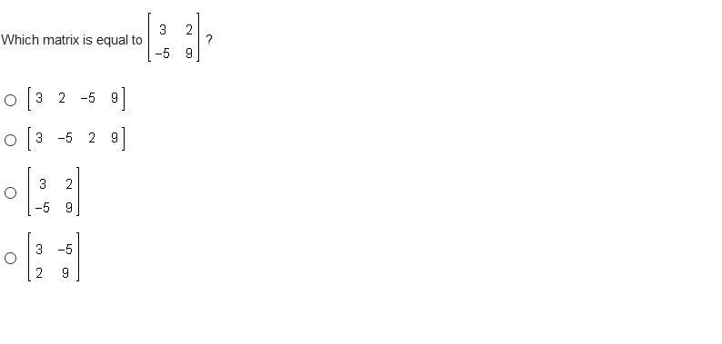 Which matrix is equal to-example-1