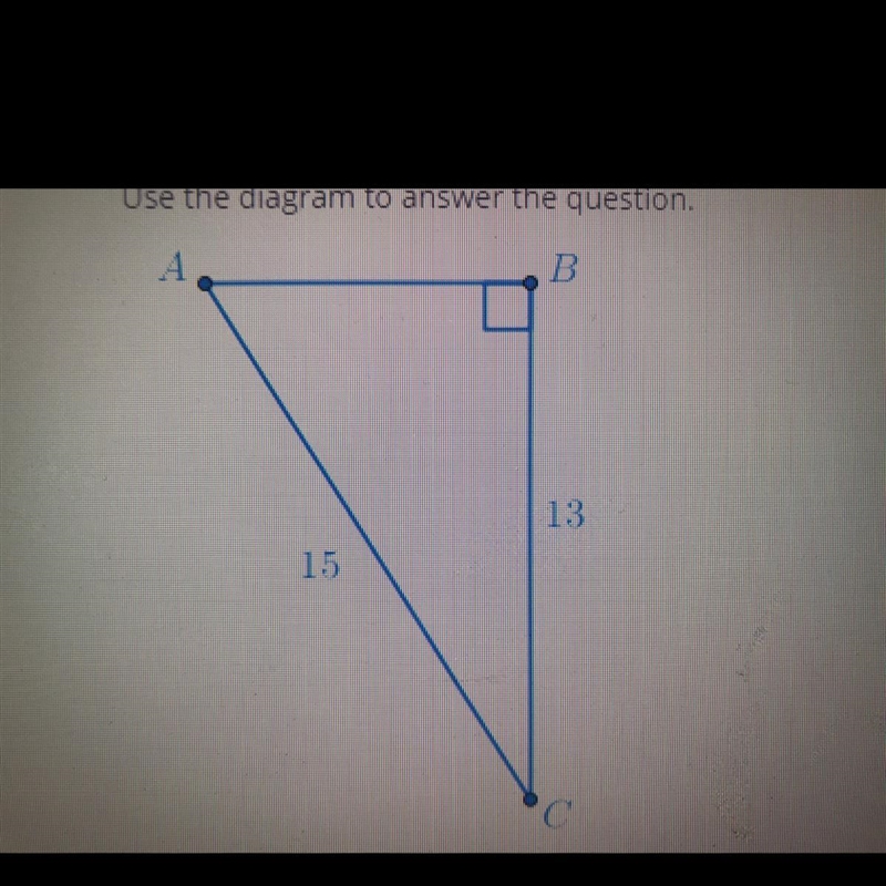 Use the diagram to answer the question What is the measure of A (Inverse trigonometry-example-1