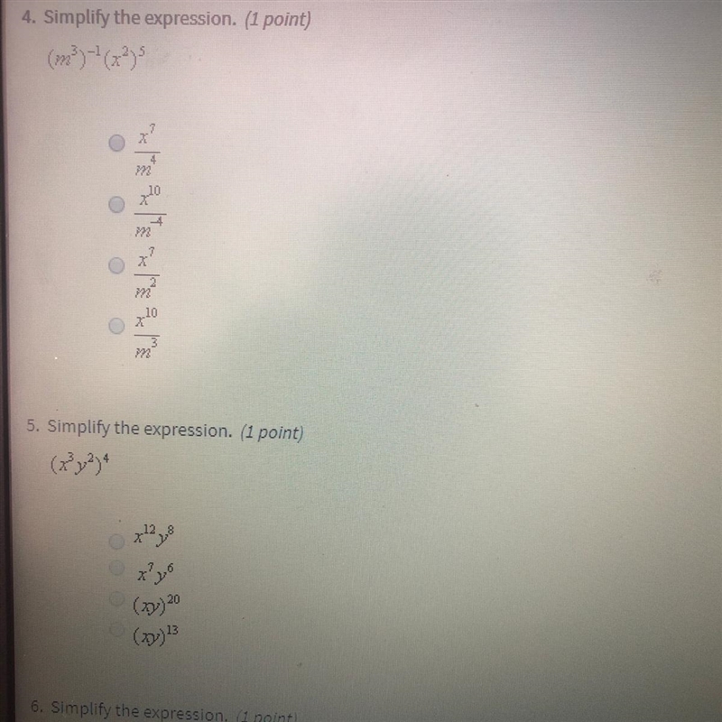 Simplify the expression question in picture-example-1