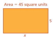 Solve for x in the rectangle. The solution is x= _ units. The attachment is the rectangle-example-1