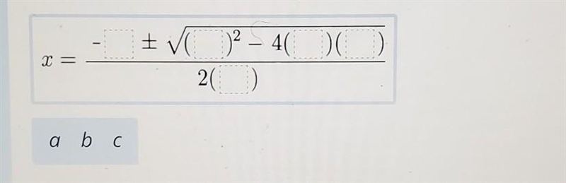 Drag each value to the correct location on the equation. Each value can be used more-example-1