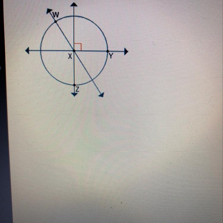 Which line segment is drawn in the figure? w DYZ WY XZ I wz-example-1