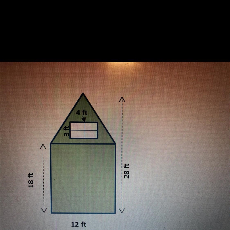 How much paint is needed to paint the front of the house 336ft2 276ft2 324ft2 264ft-example-1