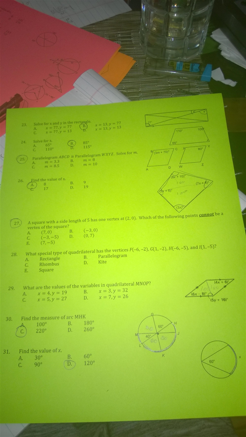 I need help on 25,27, 28,29,31 100 points for who answers it right-example-1