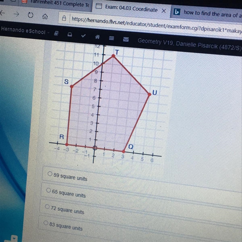 Find the area of the polygon-example-1