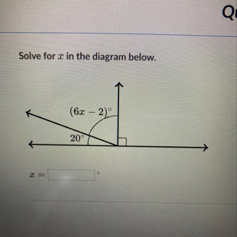 Solve for x in the diagram in the pic.. hurry!-example-1