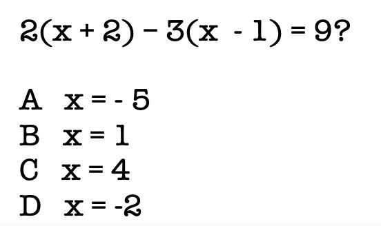 What value of x satisfies the equation?-example-1